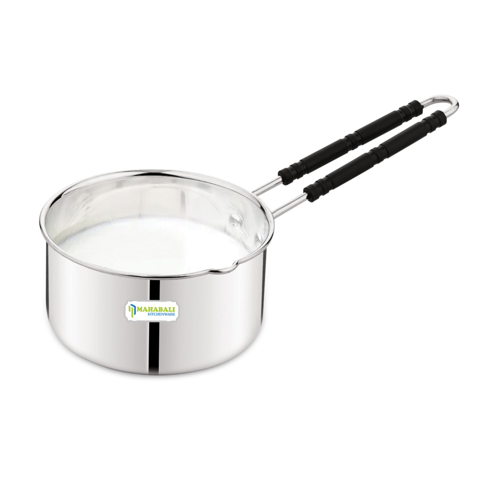 Mahabali Stainless Steel Saucepan with Bidding Edges